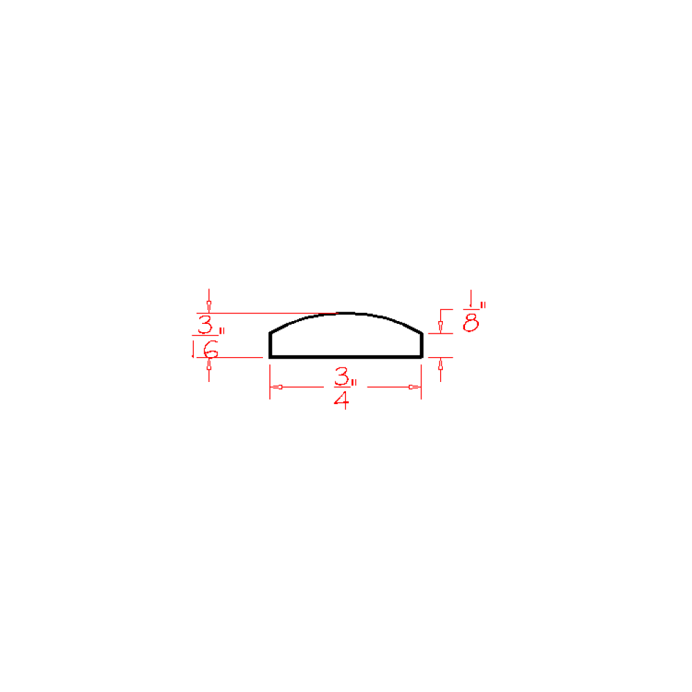 Shaker Navy Batten Moulding - 96"W x 3/4"H x 3/16"D