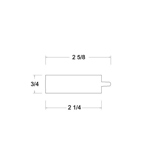 Verona Pure Blanc Support Moulding - 96" Wide x 3/4" High x 2-1/4" Deep